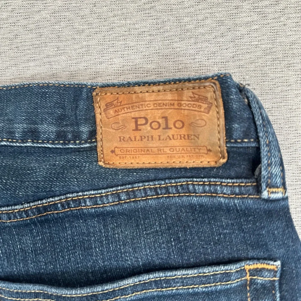 Polo Ralph Lauren Hampton Relaxed Straight Jeans Mens 33x32 Dark Wash Blue Denim